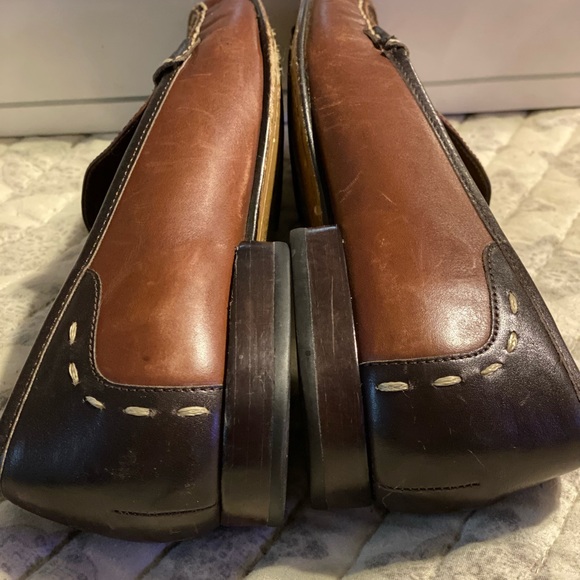 REDUCED! H.S. Trask & Co. 2-Tone Penny Loafers Brown 8.5 Medium - Picture 4 of 11